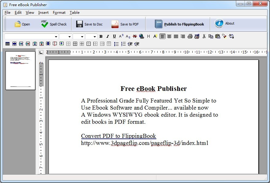 Edaysoft Free eBook Publisher 1.0