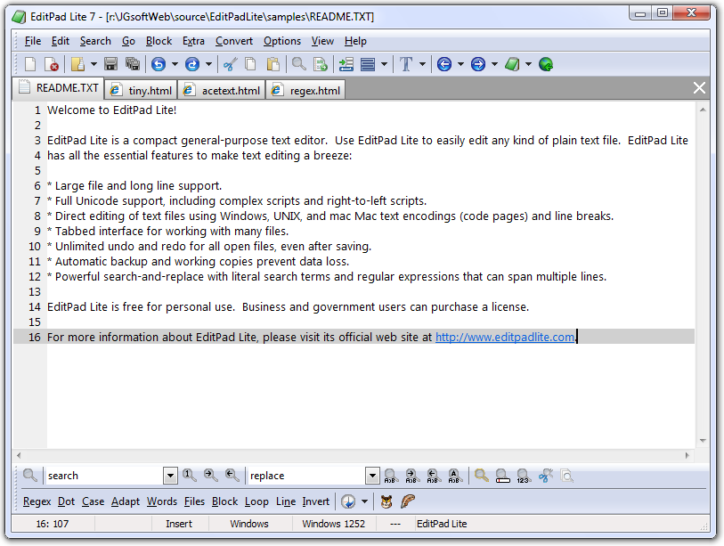 EditPad Lite 7.1.1