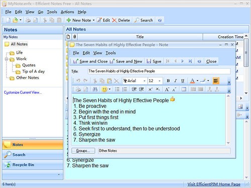 Efficient Notes Free 5.50.0.542
