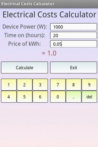 Electrical Costs Pro 1.0