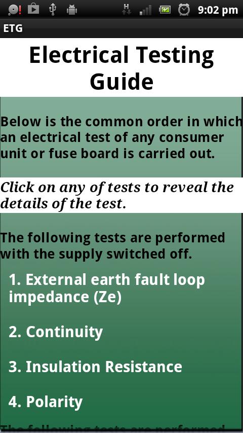 Electrical Testing Guide 1.0