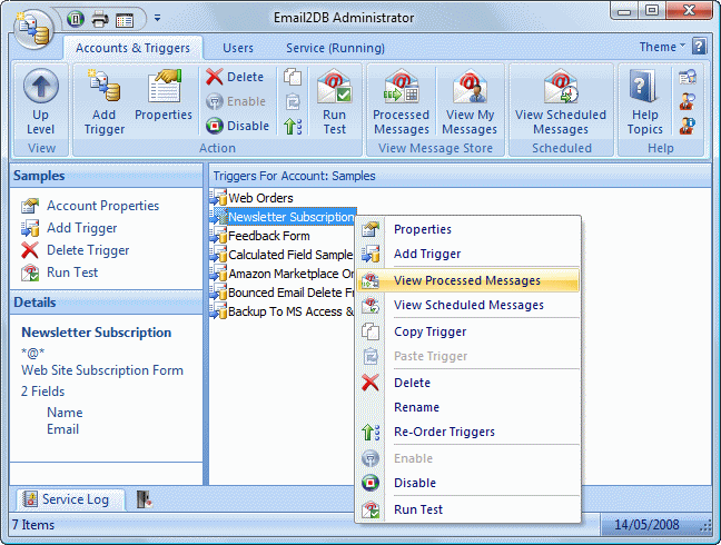 Email2DB 2.0.410