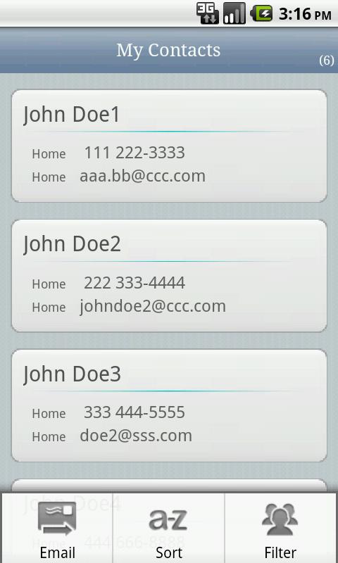 Email Contacts 1.1