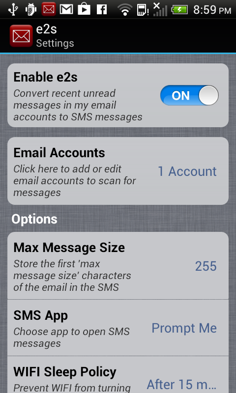 EmailToSms Email to Text 1.2