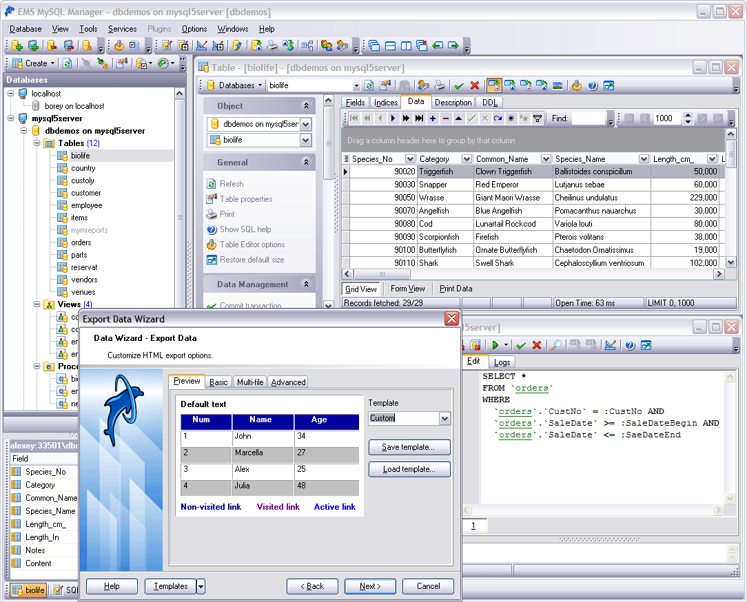 EMS SQL Manager 2005 Lite for MySQL 3.6.5