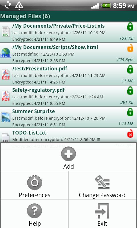 Encryption Manager 2.8