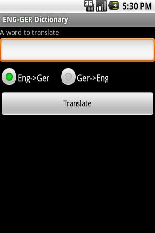 ENG-GER Dictionary 1.0