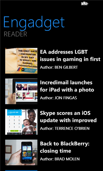 Engadget Reader 1.0.0.0