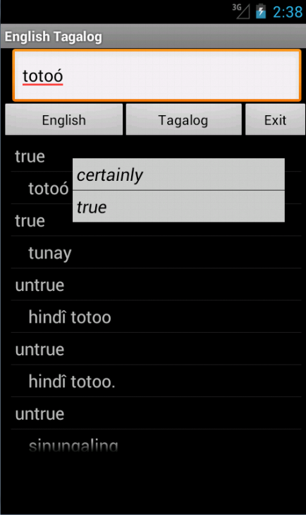 English Tagalog Dictionary 8.1