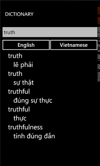 English Vietnamese Dictionary 1.0.0.0
