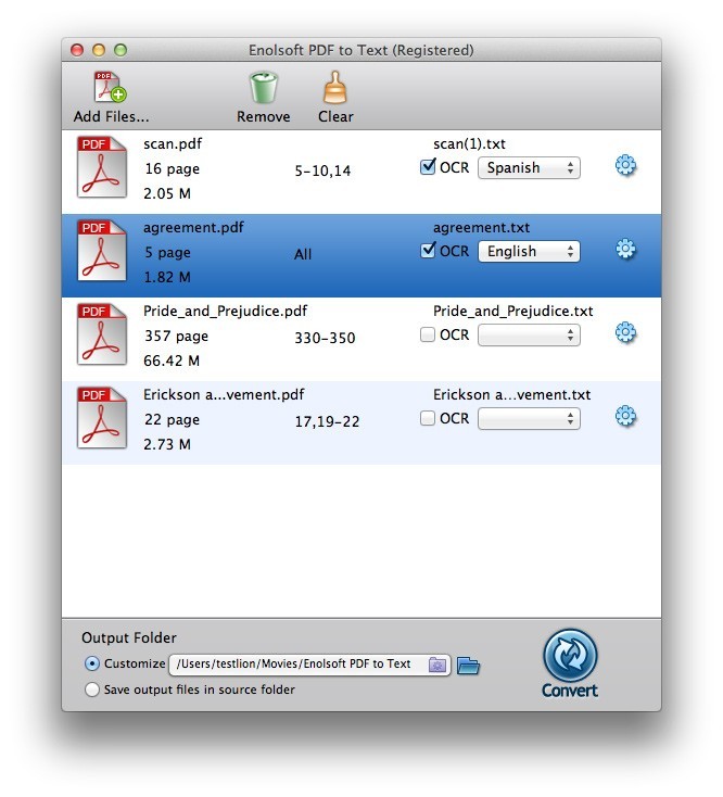 Enolsoft PDF to Text for Mac 2.6.0