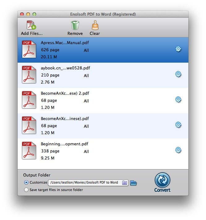 Enolsoft PDF to Word for Mac 2.0.0