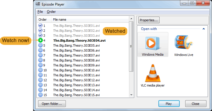 Episode Player 1.1