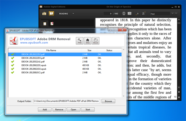 Epubsoft Adobe PDF ePub DRM Removal 4.6.8