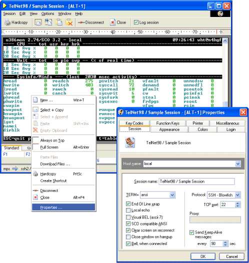 Eric's TelNet98 12.0-SSH