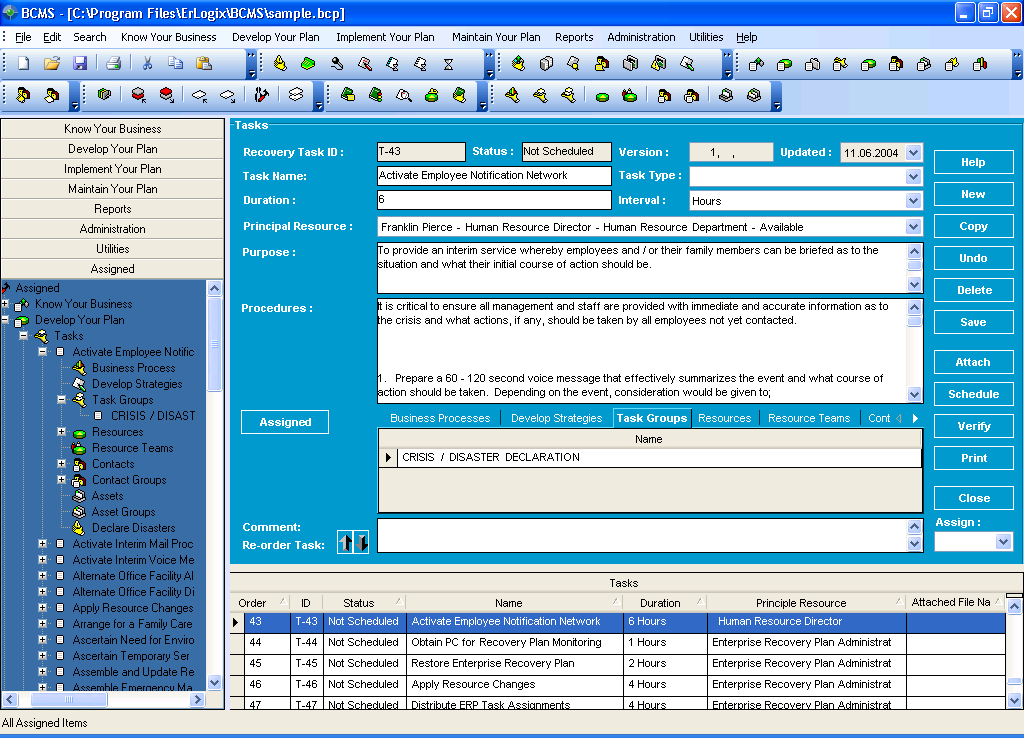 Erlogix Business Continuity Software 5.7.0