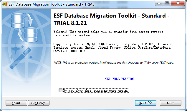 ESF Database Migration Toolkit 8.1.21