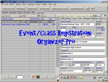 Event/Class Registration Organizer Pro 2.9