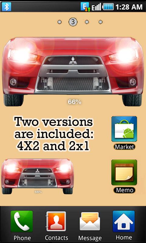 Evo X  battery widget 1.0