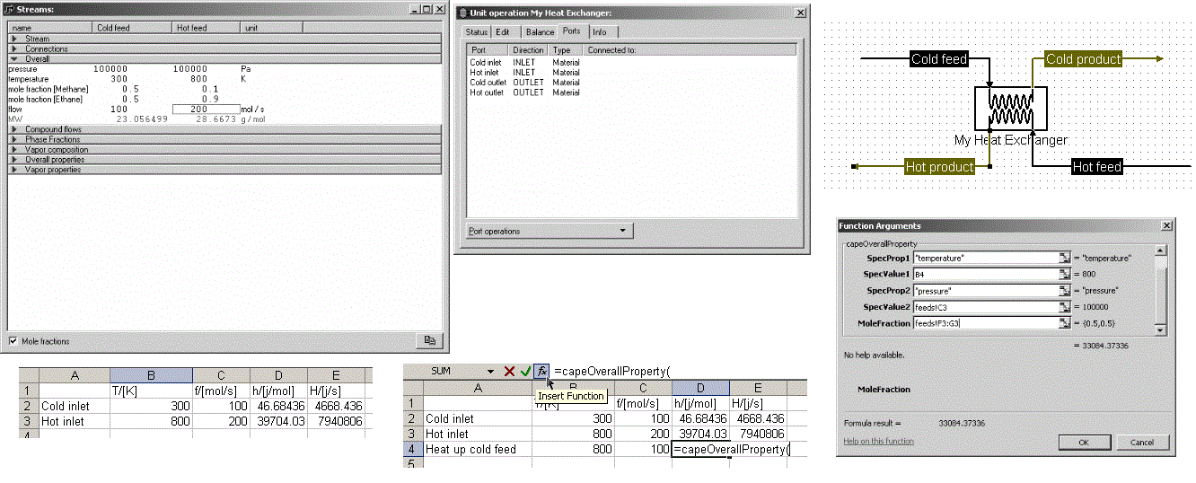 Excel CAPE-OPEN Unit Operation 1.0.52.0