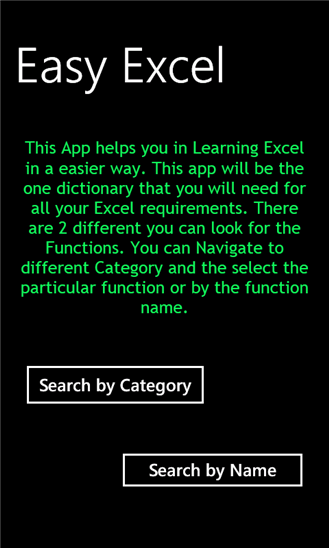 Excel Dictionary 1.0.0.0