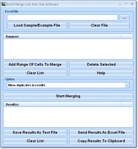Excel Merge Lists Into One Software 7.0