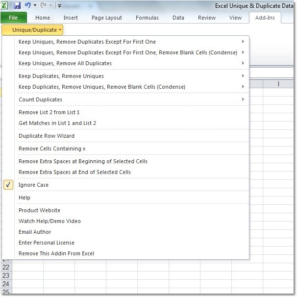 Excel Unique & Duplicate Data Remove Software 7.0