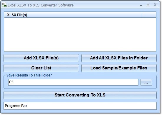 Excel XLSX To XLS Converter Software 7.0