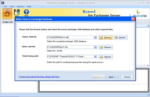 Exchange 2007 Recovery 11.05.01