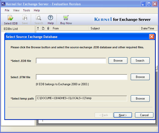 Exchange Eseutil Software 11.05.01