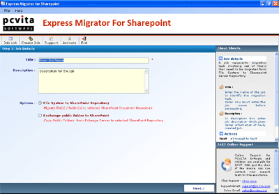 Exchange to SharePoint Migration 2.5