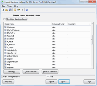 Export Database to Excel for SQL server 1.07.00
