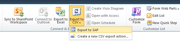 Exporter Listes SharePoint a Excel/CSV 1.6.5.10