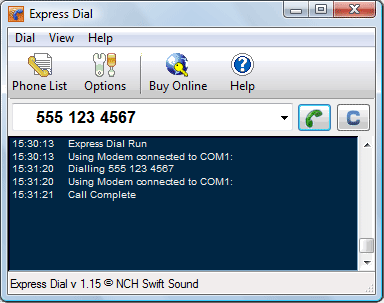 Express Dial Professional Phone Dialer 2.02