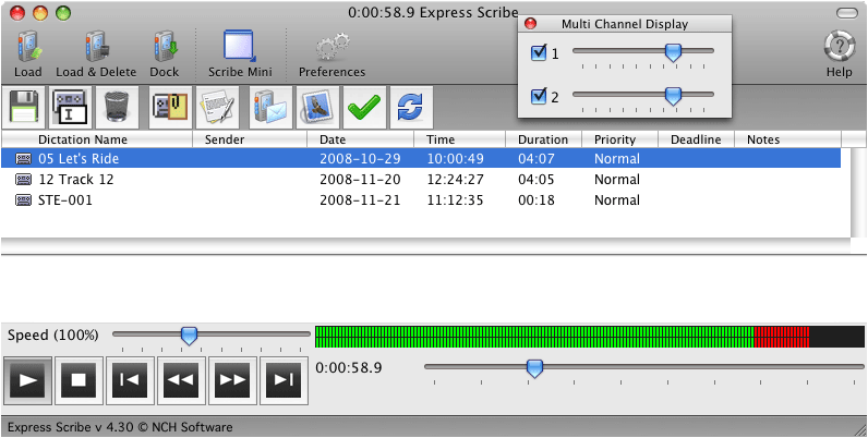 Express Scribe Transcription for Mac 5.50