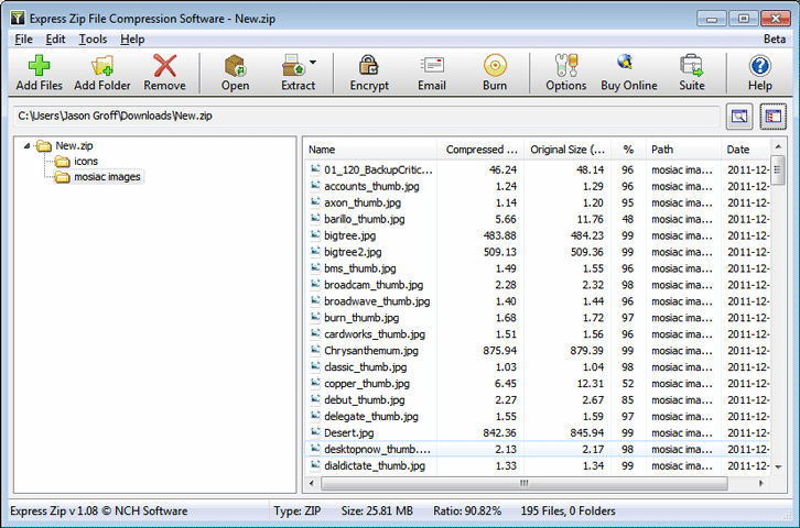 Express Zip File Compression 1.08