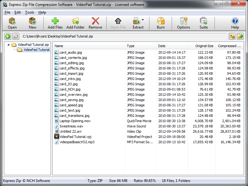 Express Zip File Compression Software 2.17