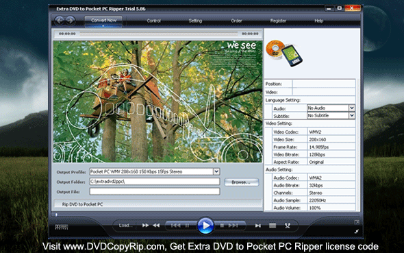 Extra DVD to Pocket PC Ripper 8.24