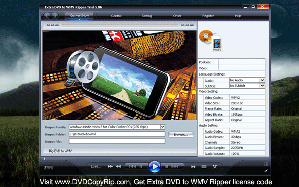 Extra DVD to WMV Ripper 8.25