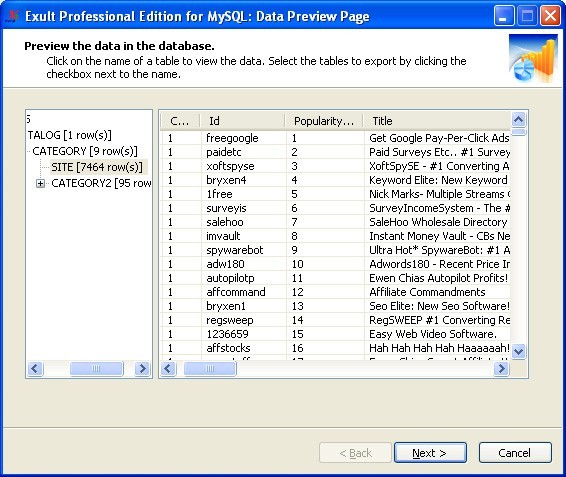 Exult Professional Edition for MySQL 1.3