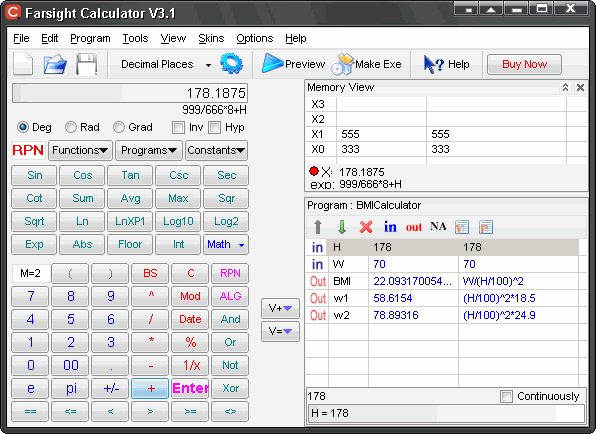 Farsight Calculator 1.5
