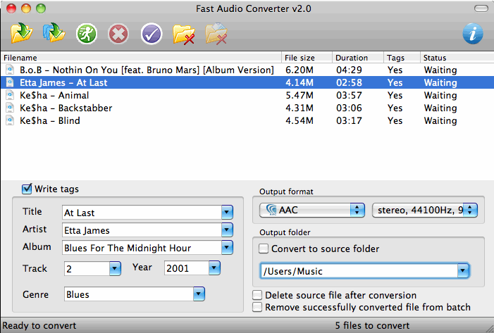 Fast Audio Converter MAC 2.4