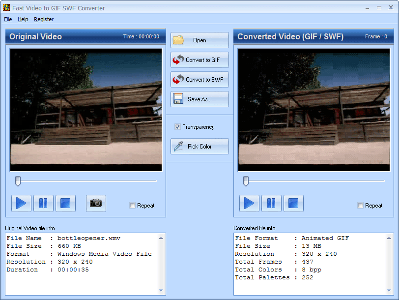 Fast Video to GIF SWF Converter 4.2
