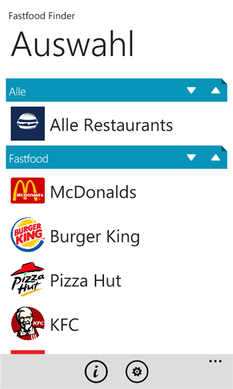 Fastfood Finder 1.1.0.0