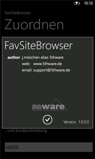 FavSiteBrowser+ 1.1.0.0