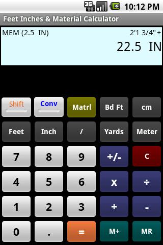 Feet Inch Material Calculator 1.00.104