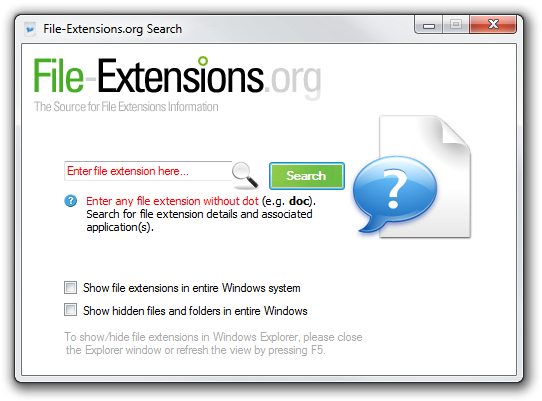 File-Extensions.org Search 0.2