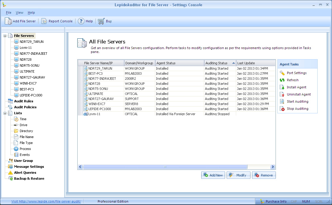 File Server Change Auditor 13.01.01