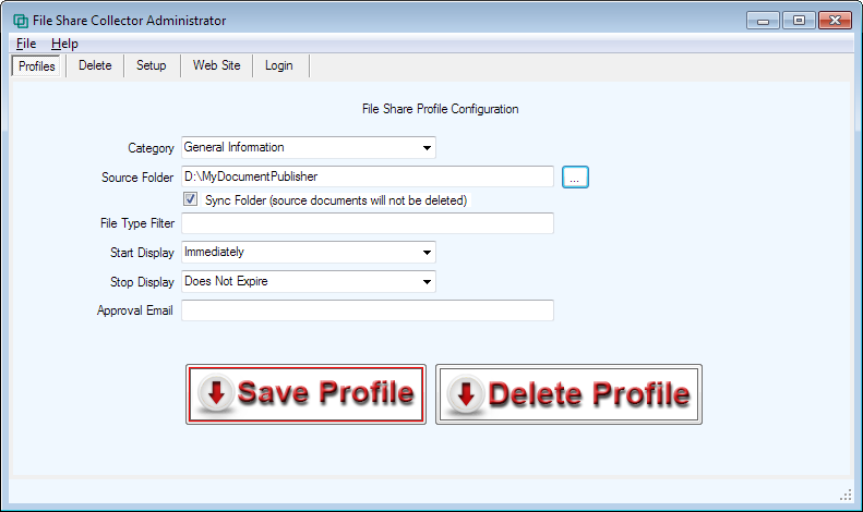 File Share Collector Administrator 3.5.0