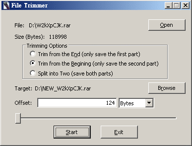 File Trimmer Portable 1.0